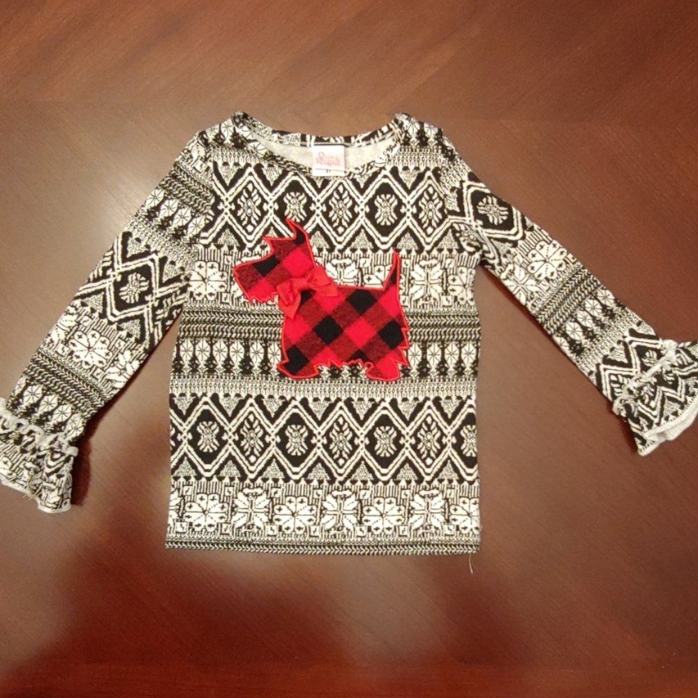 2T Ricrac Scotty tee